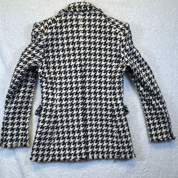 Veronica Beard Black and White Houndstooth Blazer sz 4 - Picture 6 of 14